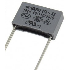 Condensateur MKP62 X2 0.1µF 275V - Film Polypropylène - Neuf